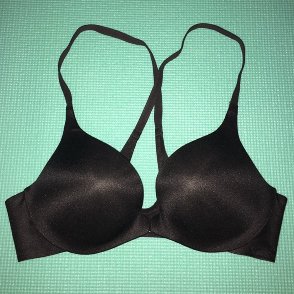 VS Push Up 34B Black Cross-Back Bra